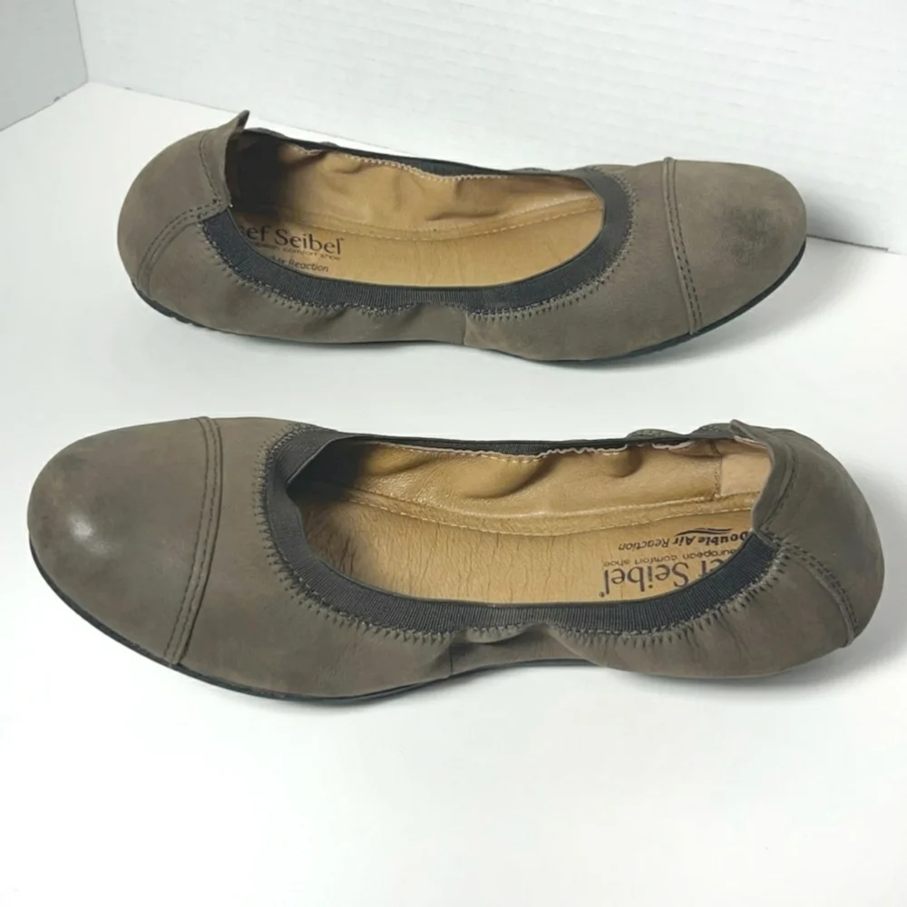 Josef seibel's - brown nubuck ballet flats